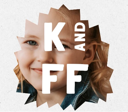 Logo Kids and Family Friendly Geneva avec le visage souriant d'un enfant en arrière-plan