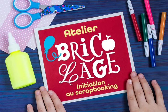 Atelier bricolage – initiation au scrapbooking, enfants de 6 à 12 ans, Bibliothèque de Vernier-Village