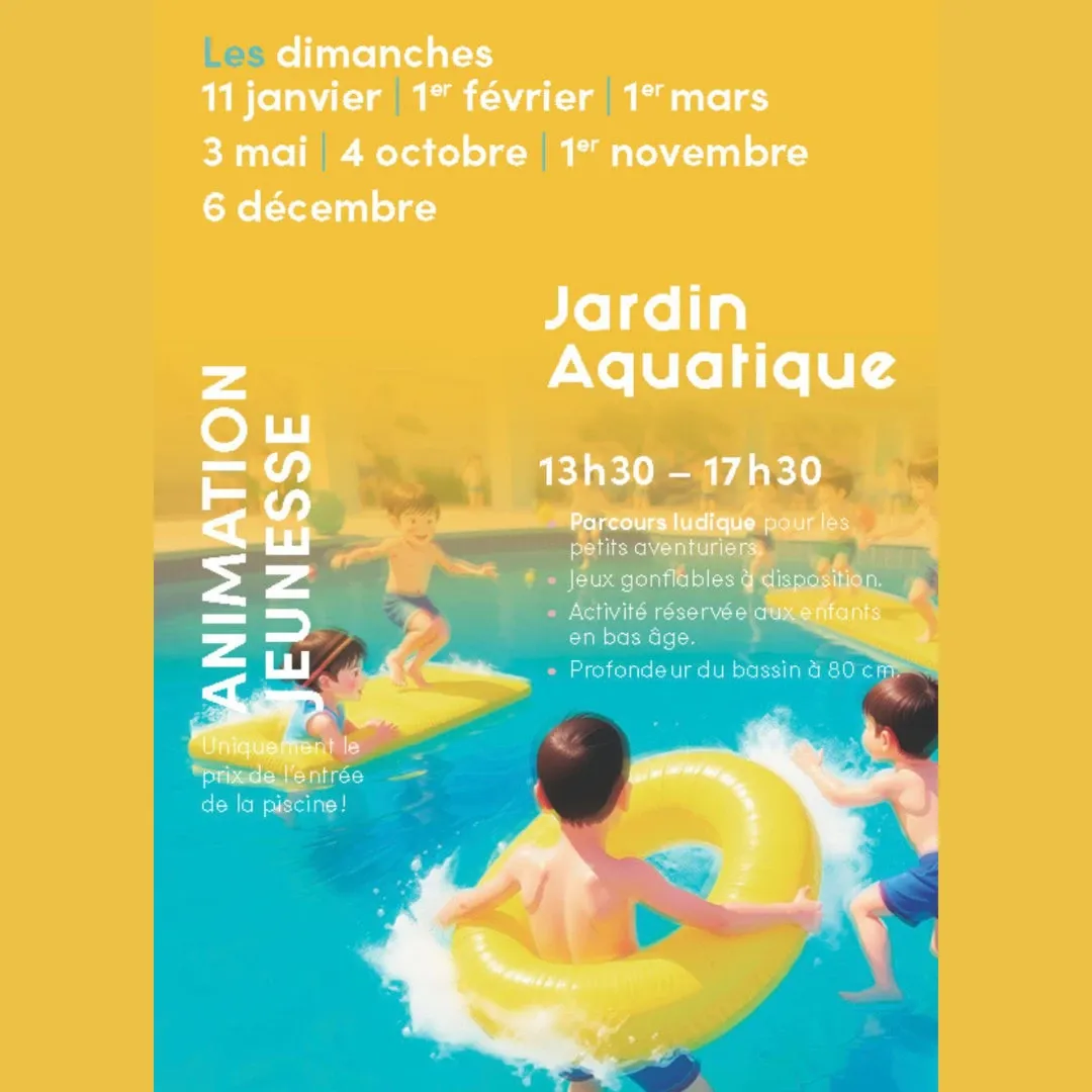 Jardin aquatique à la piscine de Thônex