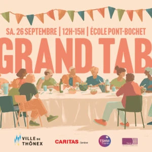 La Grande Tablée, fête de quartier à l'école Pont-Bochet, Thônex, 26 septembre 2026